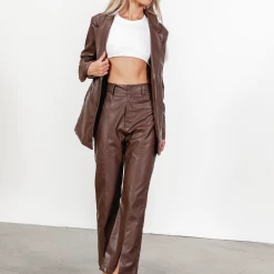 Pink Diamond Sets + Co-ords Nyomi Pants (Brown)