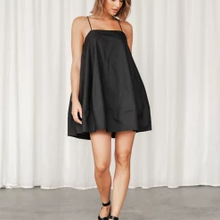 Charcoal Clothing Amalfi Mini Dress (Black) Dresses