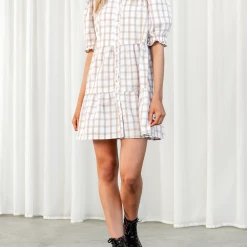 Reverse Lacey Mini Dress (Tan)