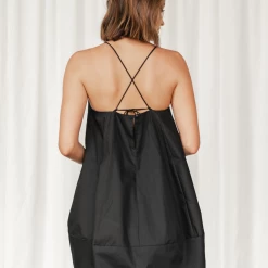 Charcoal Clothing Amalfi Mini Dress (Black) Dresses