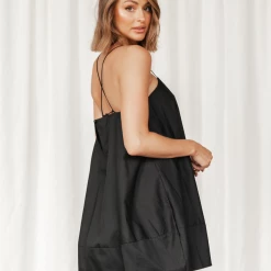 Charcoal Clothing Amalfi Mini Dress (Black) Dresses
