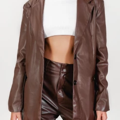 Pink Diamond Sets + Co-ords Nyomi Blazer (Brown)