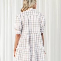 Reverse Lacey Mini Dress (Tan)