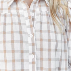 Reverse Lacey Mini Dress (Tan)