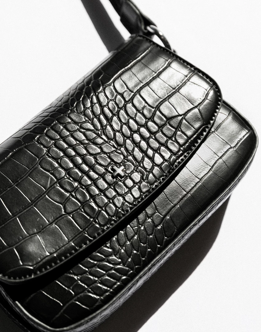Hansel Bag (Black Croc) - By Peta + Jain Accessories 4 Hansel Bag (Black Croc) - By Peta + Jain Accessories