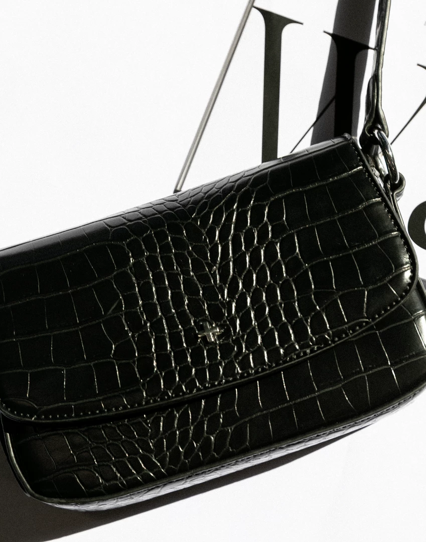 Hansel Bag (Black Croc) - By Peta + Jain Accessories 3 Hansel Bag (Black Croc) - By Peta + Jain Accessories