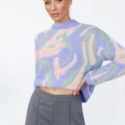 8 Birdies New Arrivals Malia Knit Jumper (Lilac)