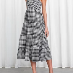 Yours Truly Bethanee Midi Dress (Black) Dresses