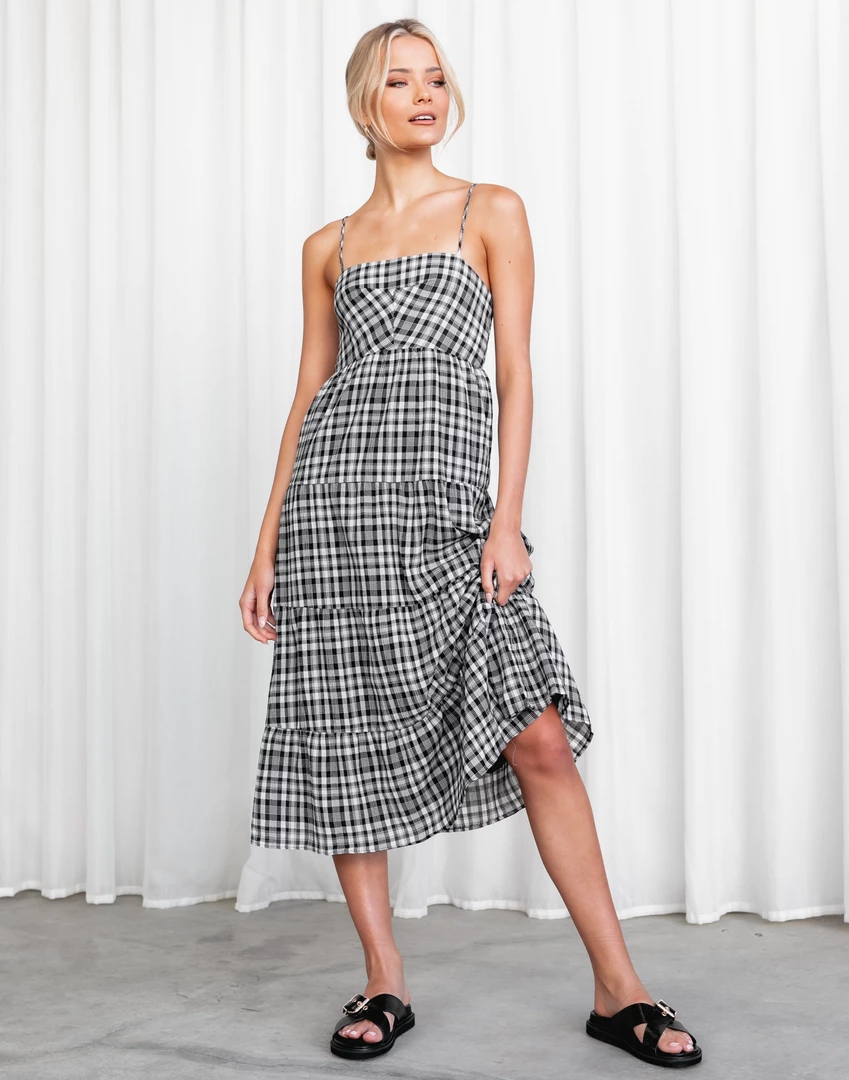 Yours Truly Bethanee Midi Dress (Black) Dresses 4 Yours Truly Bethanee Midi Dress (Black) Dresses