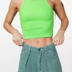 Thanne Kennedy Tank Top (Lime) New Arrivals