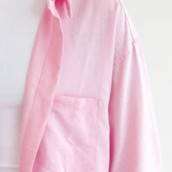 Charcoal Clothing South Beach Shirt (Pink Linen) New Arrivals