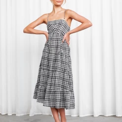 Yours Truly Bethanee Midi Dress (Black) Dresses 12 Yours Truly Bethanee Midi Dress (Black) Dresses