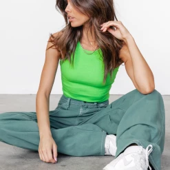 Thanne Kennedy Tank Top (Lime) New Arrivals