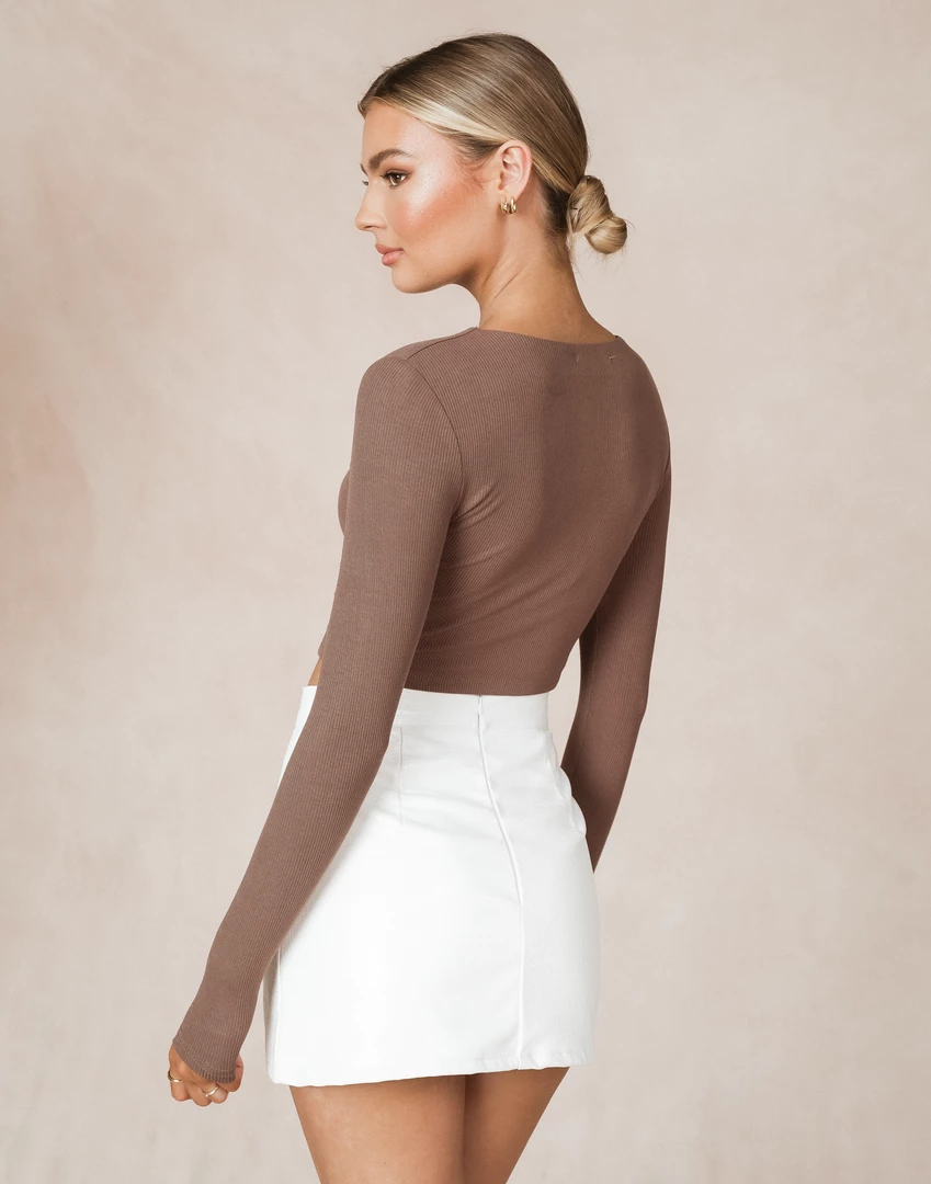 Mint Vanilla Lucky Charm Crop Top (Brown) 8 Mint Vanilla Lucky Charm Crop Top (Brown)