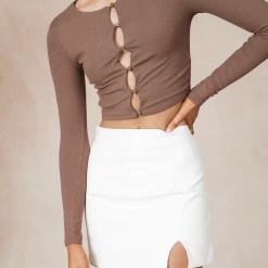 Mint Vanilla Lucky Charm Crop Top (Brown) 13 Mint Vanilla Lucky Charm Crop Top (Brown)