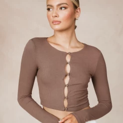 Mint Vanilla Lucky Charm Crop Top (Brown) 11 Mint Vanilla Lucky Charm Crop Top (Brown)