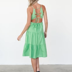 Pink Diamond Franke Midi Dress (Green) Dresses