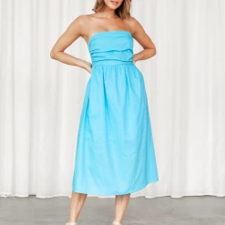 Reverse Stafford Midi Dress (Blue) Dresses