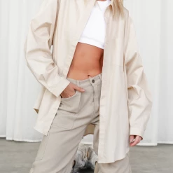 Charcoal Clothing South Beach Shirt (Oatmeal)