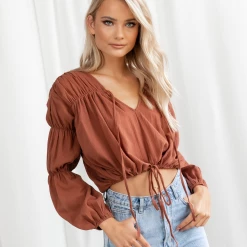 Pink Diamond Tops Temptation Top (Brown)