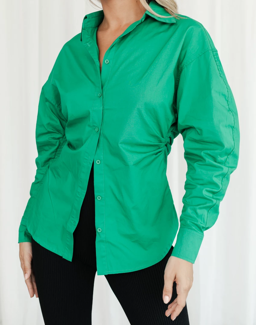 Charcoal Clothing New Arrivals Hemingway Shirt (Green) 1 Charcoal Clothing New Arrivals Hemingway Shirt (Green)