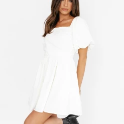 Charcoal Clothing Coraline Mini Dress (White)