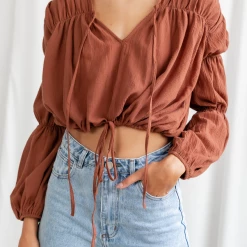 Pink Diamond Tops Temptation Top (Brown)