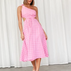 Reverse Darci Midi Dress (Pink)