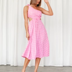 Reverse Darci Midi Dress (Pink)