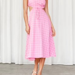 Reverse Darci Midi Dress (Pink)