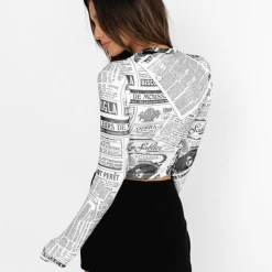 Charcoal Clothing On The Scene Mesh Mini Skirt (Black)