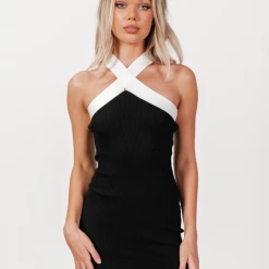 My Girl Marrik Mini Dress (Black/White) Dresses