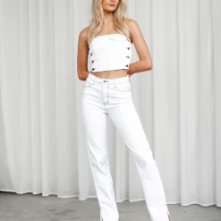 Sets + Co-ords Alabama Jeans (White) - By Lioness 12 Sets + Co-ords Alabama Jeans (White) - By Lioness