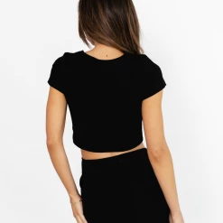 Charcoal Clothing Off Duty Baby Tee (Black) New Arrivals