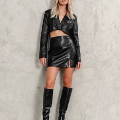 Charcoal Clothing Corvette Blazer (Black) Sets + Co-ords