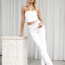 Sets + Co-ords Alabama Jeans (White) - By Lioness 13 Sets + Co-ords Alabama Jeans (White) - By Lioness