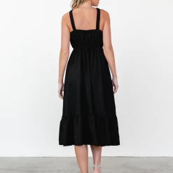 My Girl Michelle Midi Dress (Black)
