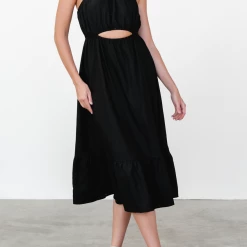 My Girl Michelle Midi Dress (Black)