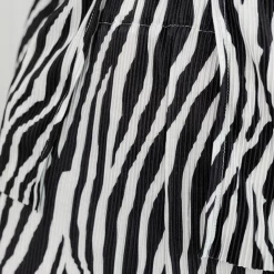 Into Fashion Keesha Plisse Pants (Zebra)