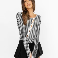 Thanne Melbourne Crop Top (Black/White) New Arrivals