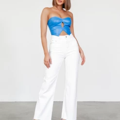 Into Fashions Xavier Corset Top (Blue)