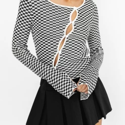 Thanne Melbourne Crop Top (Black/White) New Arrivals