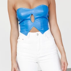Into Fashions Xavier Corset Top (Blue)