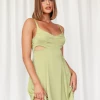 Rumor Aster Mini Dress (Olive) Dresses