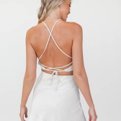 Luvalot Pippa Linen Crop Top (Beige)