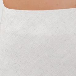 Luvalot Sets + Co-ords Pippa Linen Mini Skirt (Beige)