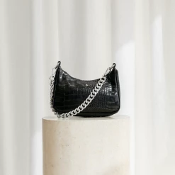 Accessories York Bag (Black Croc) - By Peta + Jain