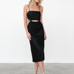 My Girl Cyprus Midi Dress (Black) Dresses