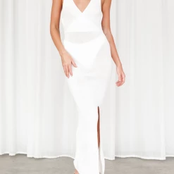 Charcoal Clothing Dresses Kylo Maxi Dress (White)