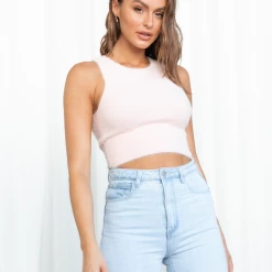 He Doesn't Know Why? Endless Road Tank Top (Pink) Tops